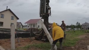 Фундамент из ЖБ СВАЙ ┃ забиваем СВАИ ┃Обзор