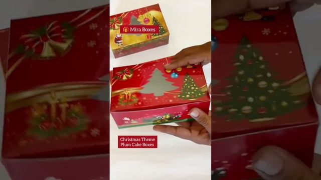 Christmas Theme Plum Cake Boxes. #viral #shorts #shortvideo #miraboxes | 7506883705 смотреть онлайн