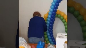 Гирлянда из воздушных шаров Радуга-дуга 🌈