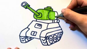 Как нарисовать танк