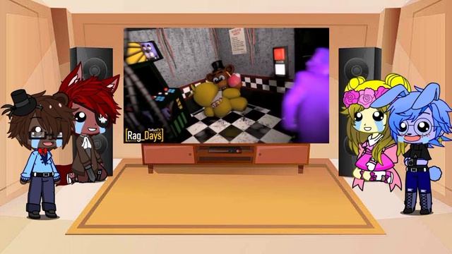 реакция фнаф 1 на [rag Days] 2/3
