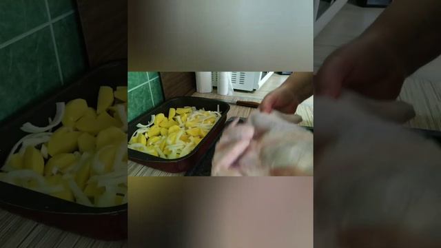 запечённая курица с картошкой все просто и вкусно смотреть онлайн