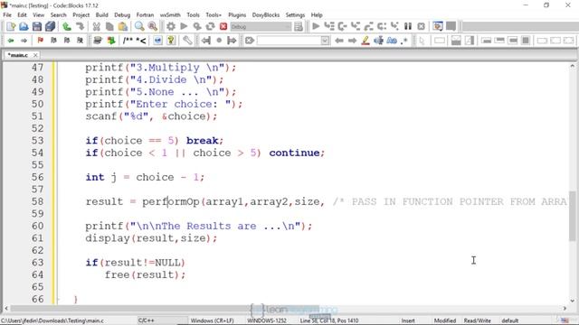 113 (Challenge) Function pointers смотреть онлайн