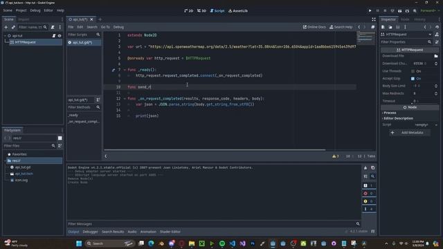 Godot 4 HTTP Request Tutorial смотреть онлайн