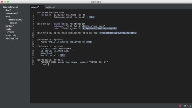 25. Working With JDBC - Learning Path Clojure Fundamentals смотреть онлайн