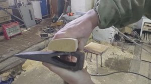 Насадка колуна на топорище по технологии моего деда.