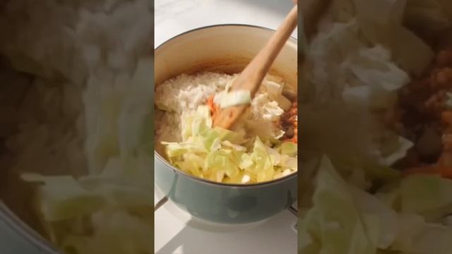 Сегодня на ужин у нас густой суп с капустой и фаршем🍲#супы_дания смотреть онлайн