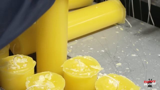 Mass Production Process of Candle. A day in a Candle Factory. смотреть онлайн