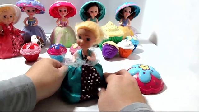 Surprises And Toys For Children. Cupcakes, Mini Cupcakes And Gelato.