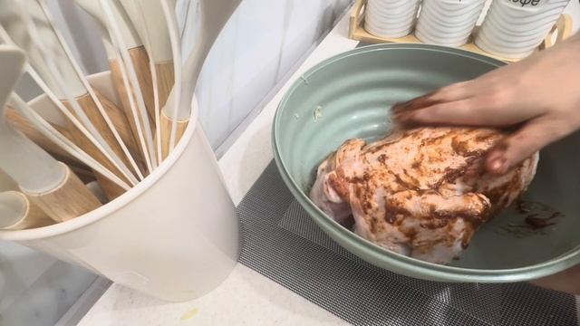 Пеште дайындалған тауық Курица в духовке Картошка духовкада смотреть онлайн