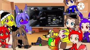 реакция fnaf и fnia на сумочкин обзор five nights at freddy 2 (gacha club)