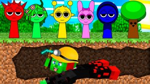 НОВЫЕ СПРУНКИ ОХОТНИКИ против СПИДРАННЕРА ПОД ЗЕМЛЁЙ в МАЙНКРАФТ