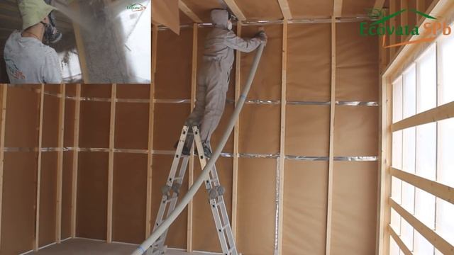 Сухая задувка в стены. Полное описание.