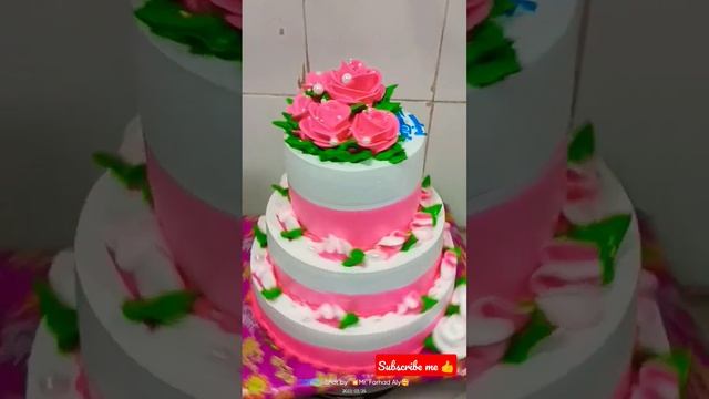 hello dosto### my new design amazing new 3 step cake #short#video# video atsa Laga to plz subscribe смотреть онлайн
