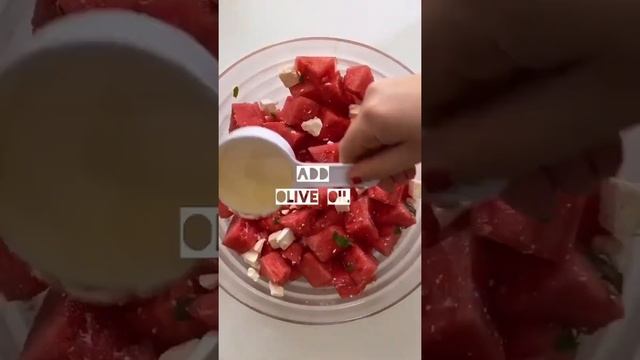 WATERMELON FETA SALAD RECIPE 👇! смотреть онлайн
