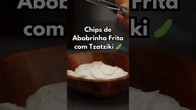 Chips de Abobrinha Frita com Tzatziki 🥒 #shorts смотреть онлайн