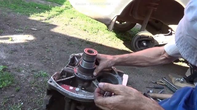 Калина Кросс Первый Ремонт, Замена подшипника ступицы смотреть онлайн