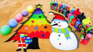 DIY С Рождеством с Orbeez, Эксперимент с напитками, Fanta, Chupa Chups, Coca Cola против Mentos