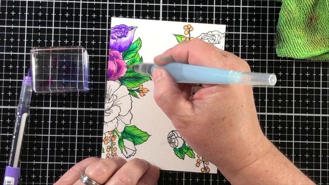 Gate Fold Floral card with a Belly Band смотреть онлайн