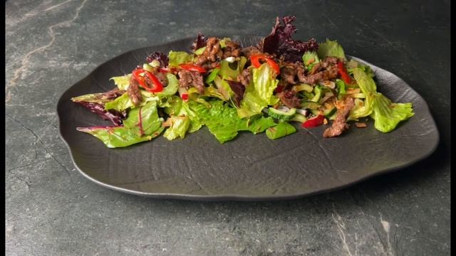 САЛАТ С ПЕРЕЧНОЙ ГОВЯДИНОЙ 🥗 смотреть онлайн