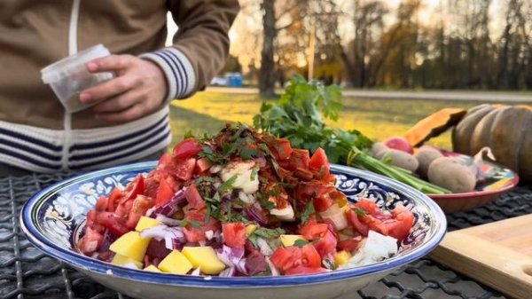 Магия на костре Тыква 🎃 с мясной начинкой!