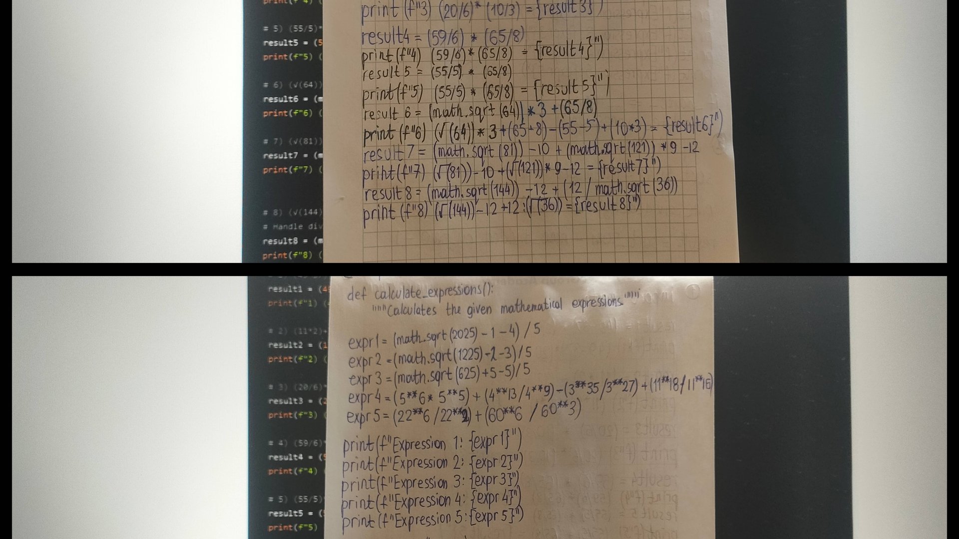 Проверяю и делаю математические вычисления на Python смотреть онлайн