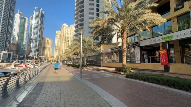 Дубай 🇦🇪 [4К] Дубай Марина, пешая экскурсия 🔥🔥🔥 смотреть онлайн