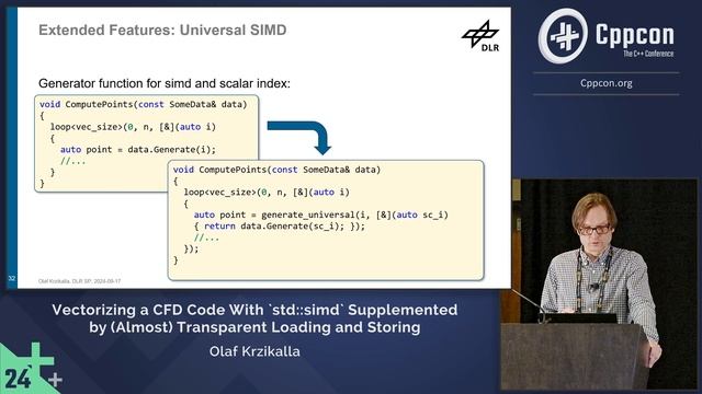 Vectorizing Computational Fluid Dynamics (CFD) Code in C++ Using std::simd - Olaf Krzikalla - CppCon смотреть онлайн