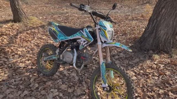 по лесу на питбайке Seven 125