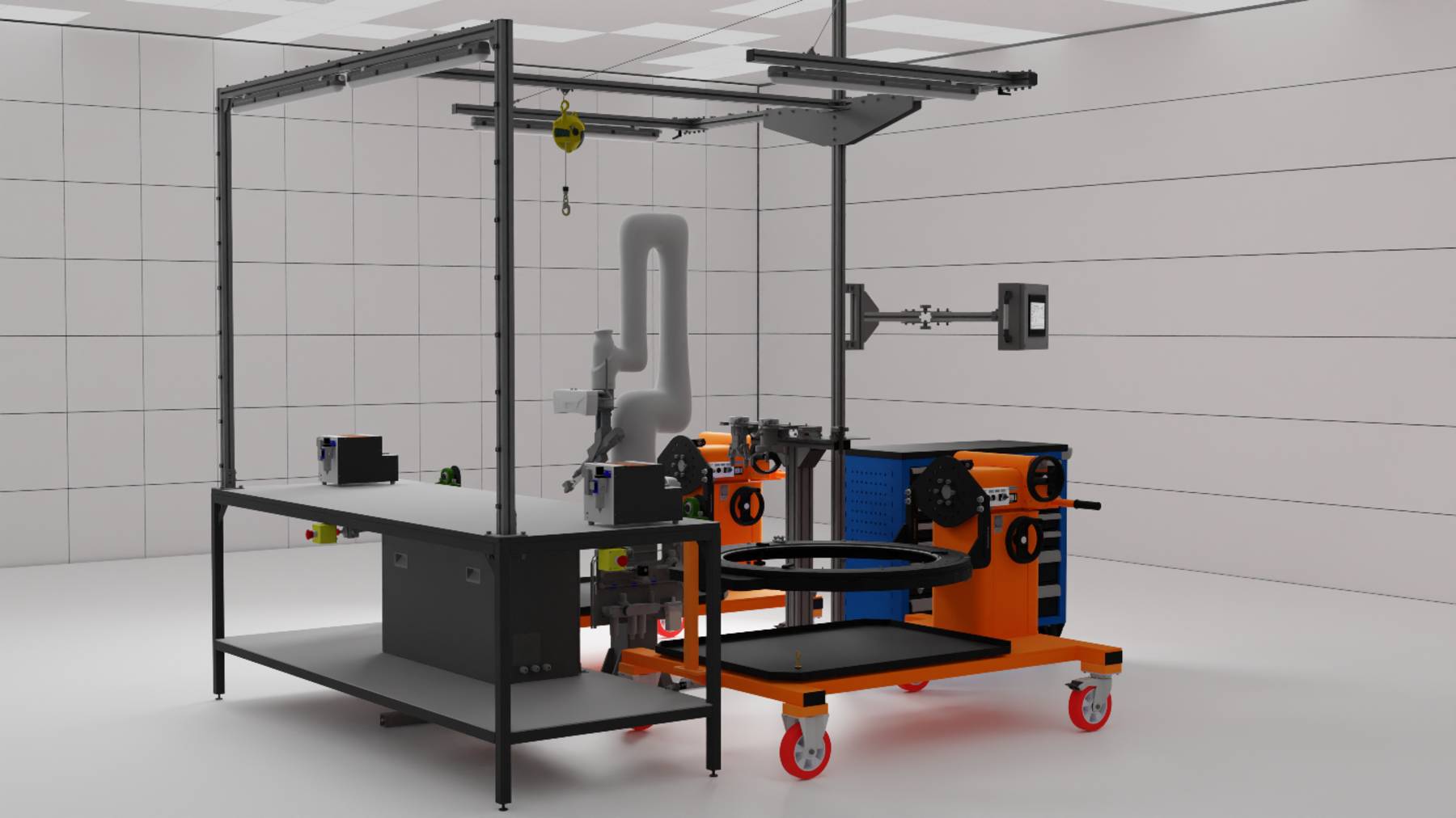 Роботизированный комплекс для совместной работы человека и робота при сборке изделий смотреть онлайн