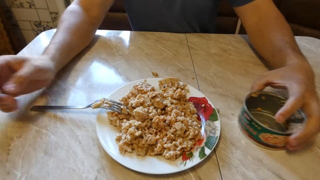 КАША ПЕРЛОВАЯ С ГОВЯДИНОЙ "ДАЧНИК" за 45р. Открываю банку смотреть онлайн