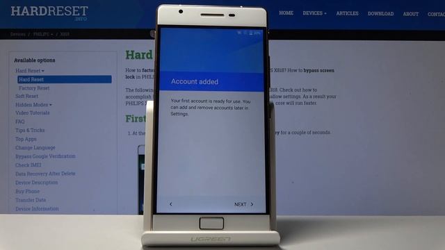 How to Bypass Google Verification in PHILIPS X818 - Unlock FRP смотреть онлайн