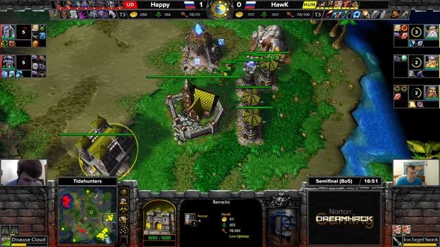 WC3 - Happy vs. HawK - Semifinal - DreamHack WarCraft 3 Open: Winter 2021 - EU смотреть онлайн