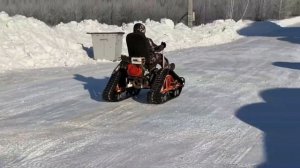 Изготовление бешеной табуретки (жопавоз) на гусеницах Крутец.  Получилась Ракета. Часть 3.