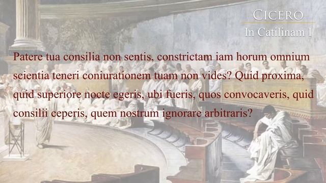 Cicero's First Catilinarian Oration смотреть онлайн