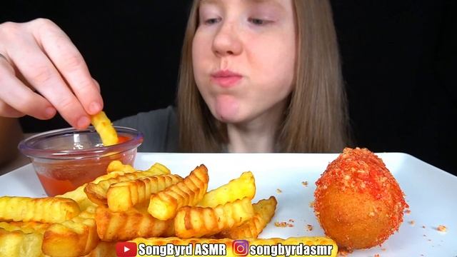 ASMR HOT CHEETOS CORN DOGS MUKBANG (No Talking) EATING SOUNDS смотреть онлайн