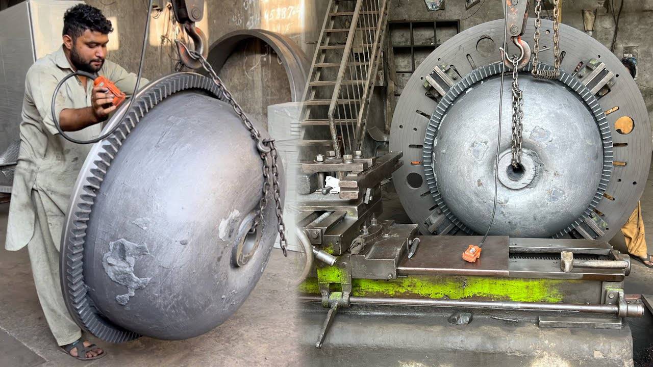 Как изготавливают сверхмощный барабан бетономешалки В Литейном цехе | Комплексное производство смотреть онлайн