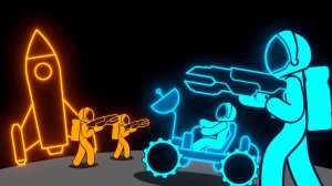 106. Битва стикменов за луну | Stickman Battle for the Moon | Кто победит?