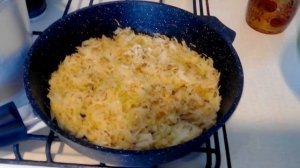 Гречка с жареной капустой
