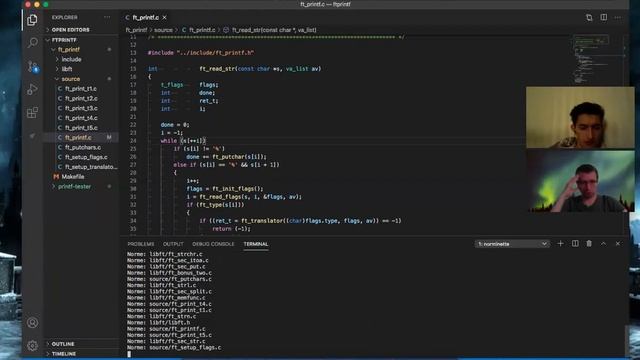Проверка wnormcor (ft_printf) смотреть онлайн