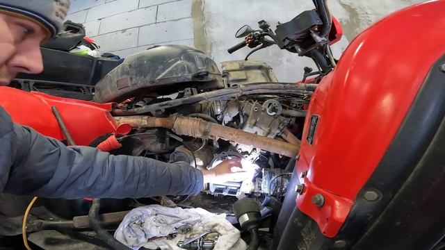 Т.О. Замена сцепления и цепи ГРМ на квадроцикле CF500. #Adventure #Famaly #Video #atv смотреть онлайн