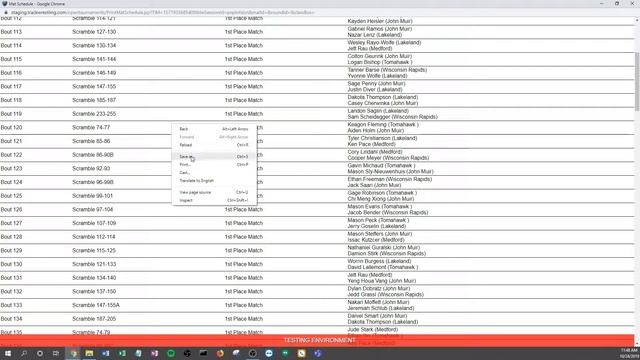 Print Scramble Match Schedule смотреть онлайн