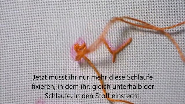 Fliegenstich; Stick-Stich Tutorial смотреть онлайн