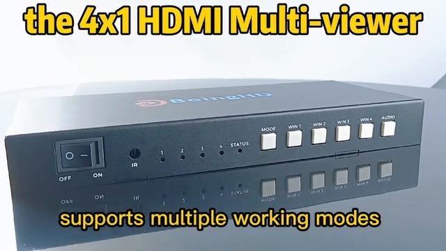 4K60 4X1 HD Multiviewer Switcher Demo Video смотреть онлайн