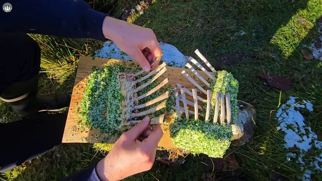 Slow Roasted Rack of Lamb (Cooked on HOT STONES OUTDOORS!) ｜ ASMR Cooking in Nature смотреть онлайн