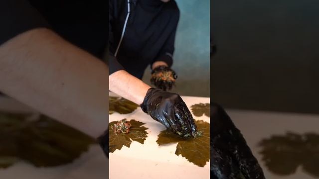 Dolma stuffed vine leaves ||#shorts ||chef masood ||cooking side смотреть онлайн