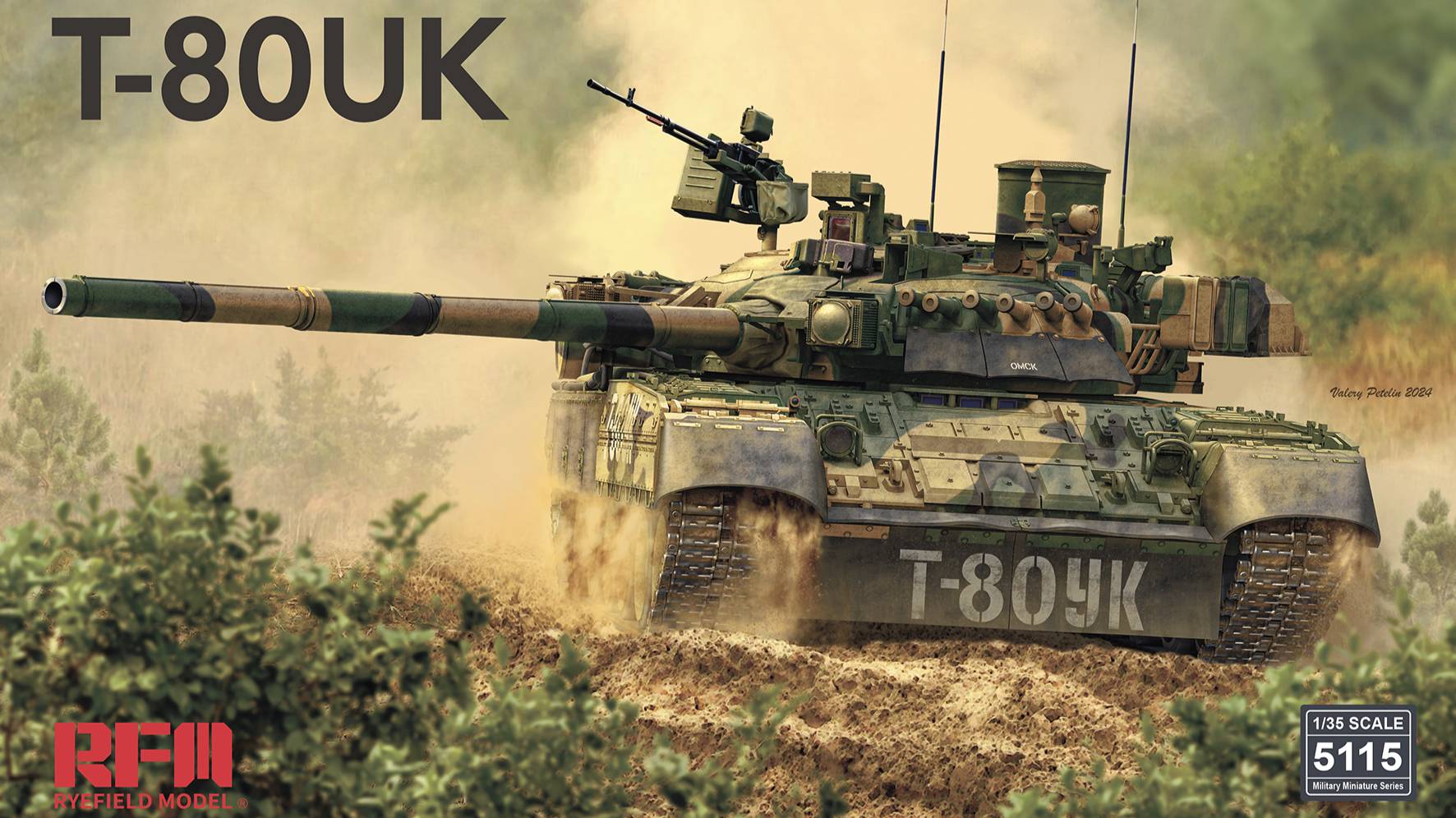 Распаковка Rye Field Model 1 35 RM-5115 T-80UK Russia MBT смотреть онлайн