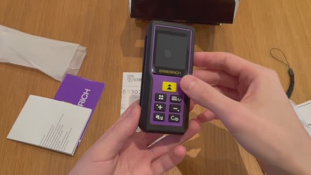 Лазерная рулетка Ermenrich Reel PRO GM60 | Ermenrich – видео распаковки смотреть онлайн