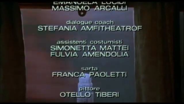 Capriccio (titoli di coda) - Tinto Brass, 1987 смотреть онлайн