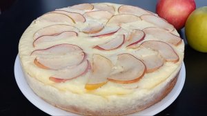 Нежный ЯБЛОЧНЫЙ ПИРОГ с творожной заливкой ПОЛНЫЙ ВОСТОРГ!